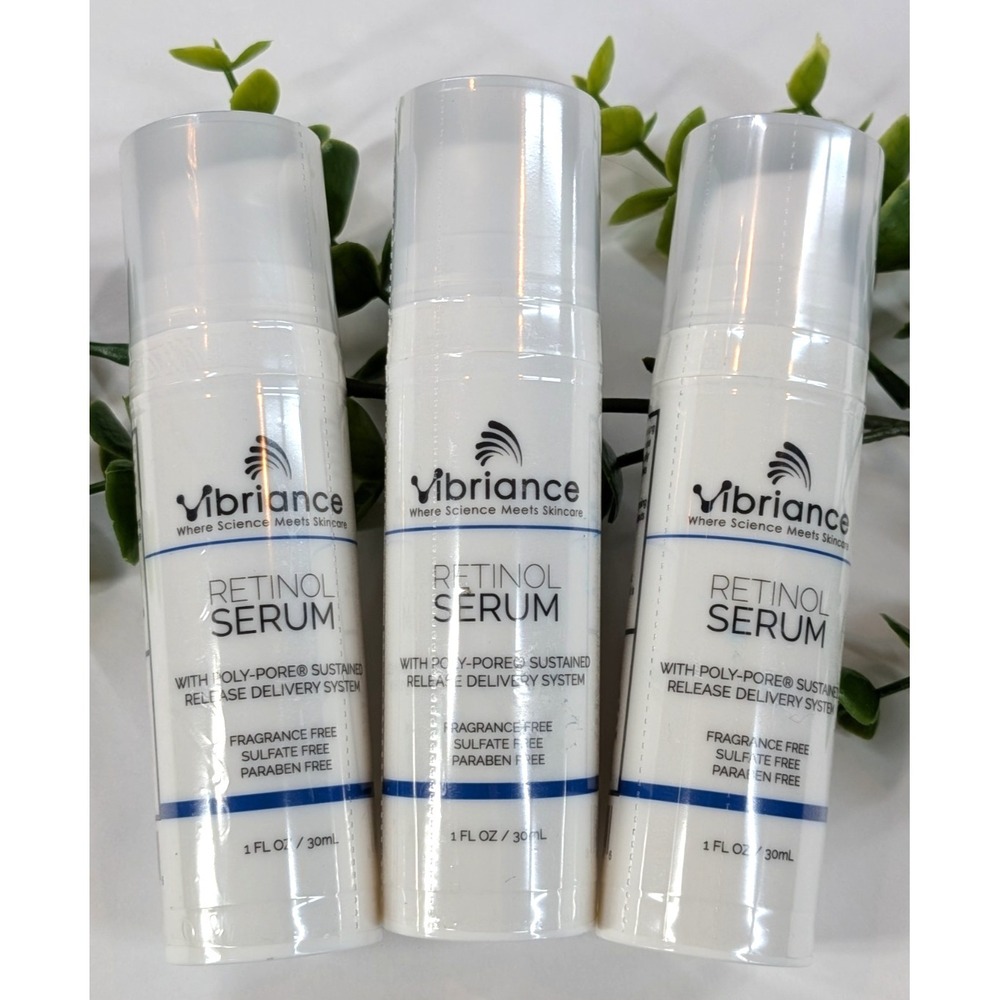 NEW SEALED LOT 3!😍VIBRANCE Retinol Serum 1oz Fragrance Free Poly-Pore Sustained
